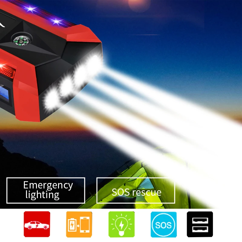 600A 12V портативный автомобильный стартер power Bank мощный пусковой усилитель устройства стартер для автомобильного зарядного устройства