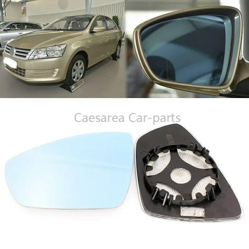 For Volkswagen Santana 13-2017 Side View Door Mirror Blue Glass With Base Heated | Автомобили и мотоциклы