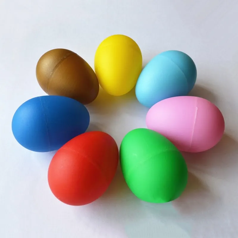 Пластиковые песочные яйца случайных цветов раннего возраста музыкальное