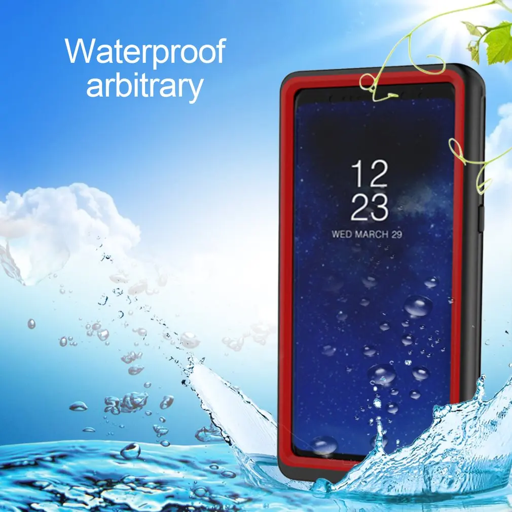 PC Frame Phone Protective Case Cover For Samsung Galaxy note8 Waterproof Shockproof full shell Mobile cover |