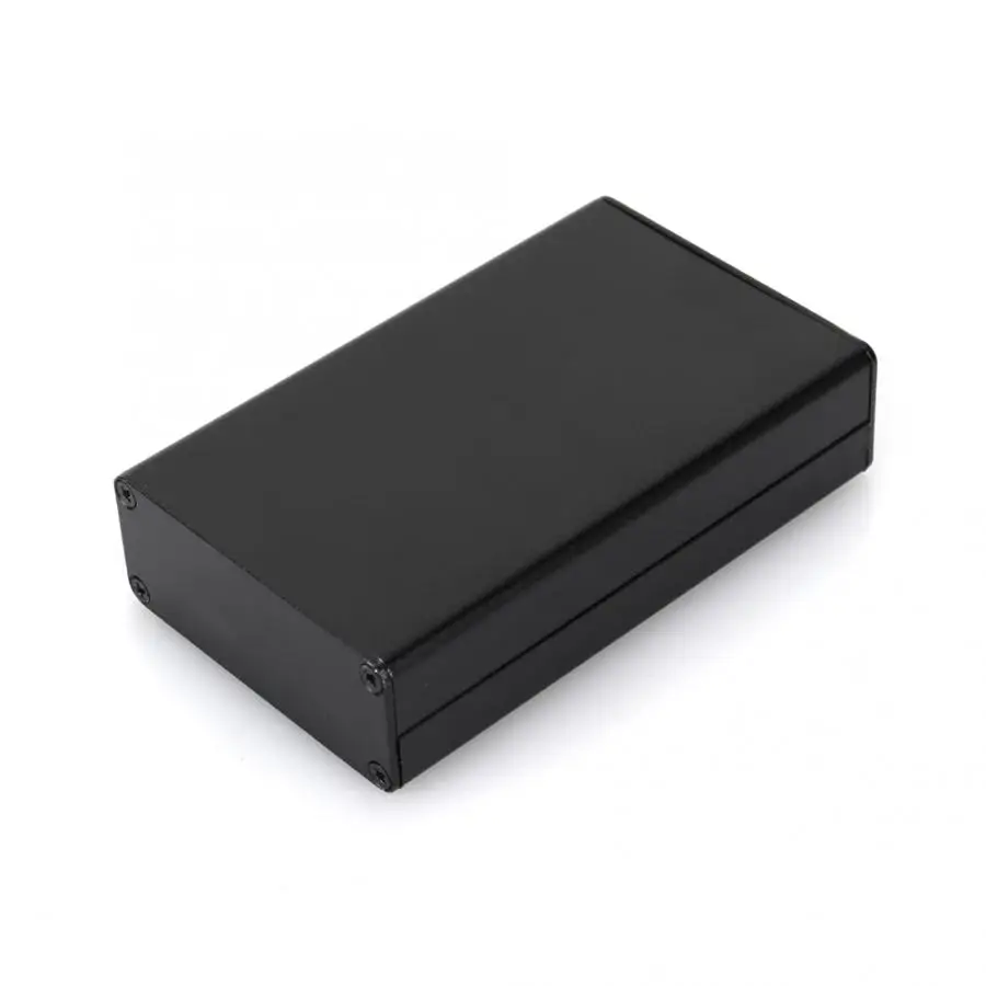 Водонепроницаемый распределительный бокс черный металлический алюминиевый