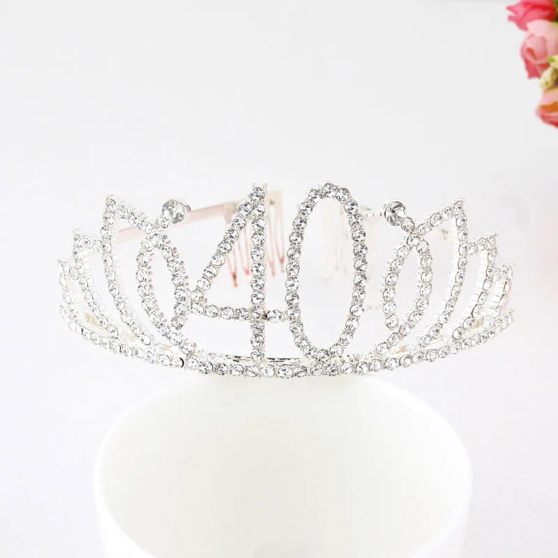 Аксессуары для вечевечерние НКИ в честь Дня Рождения женщин и девушек 30 40 тиара