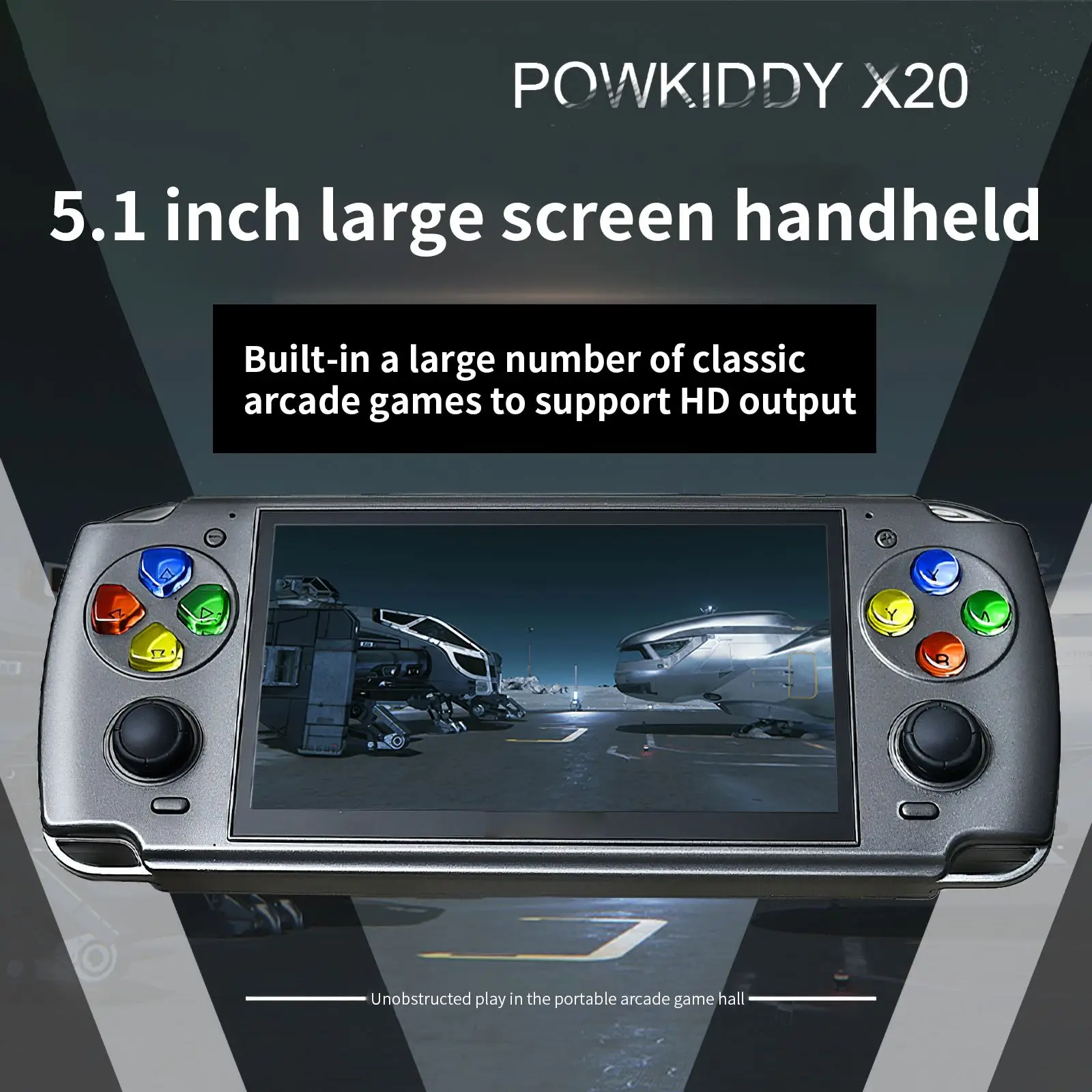 

Cast Game 20 Kinds Of Language Portable Design X20 5.1-Inch Colored Screen Handheld 32GB Large Screen Languages Video