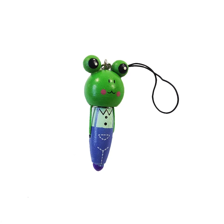 

30 Pcs/lot Mini Cute Cartoon Animal Wooden Pendant Ball Point Pen For Kids Birthday Party Favors School little Gifts supply