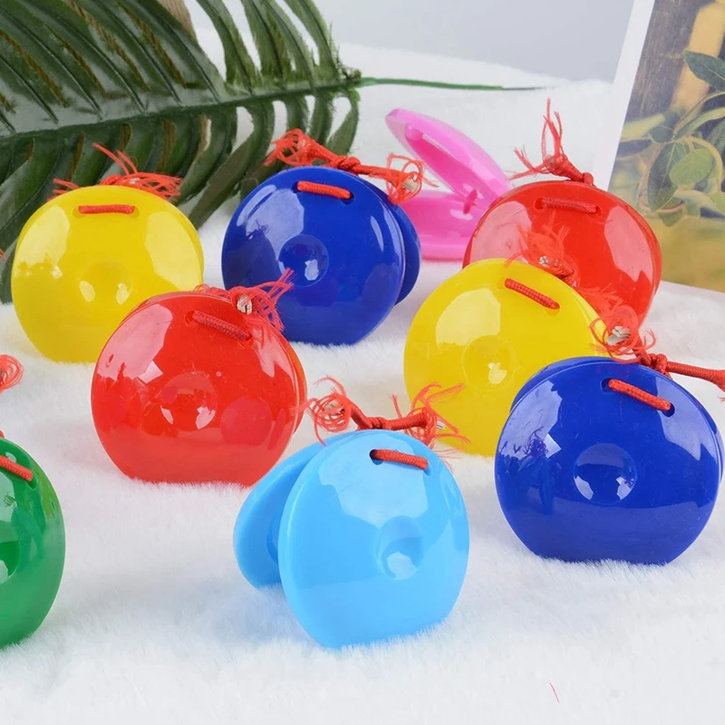 

Fingerboard Castanets Mini Cast Board Bulk Percussion (Multicolor 24 PCS)