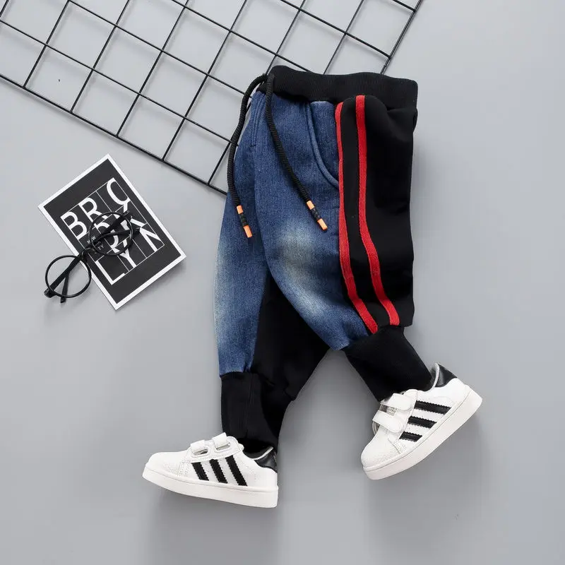 Brand Kids Cartoon Trousers Pant Fashion Girls Jeans Children Boys Hole Jeans Kids Fashion Denim Pants Baby Jean Infant Clothing