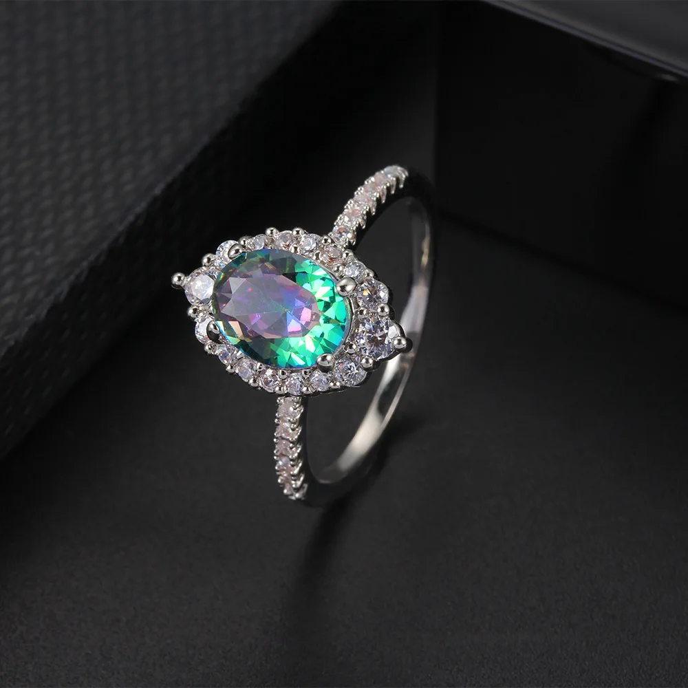 

Jewelry Colorful Eye Circles Female Personality Color Jewelry Trend Ring Couple Women's Gifts Best-Selling Popular Accessories