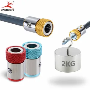 Магнитное кольцо для отвертки, 14 дюйма, 6,35 мм, S2, легированная сталь, съемная Магнитная отвертка, шестигранная электрическая отвертка, сильный намагничиватель