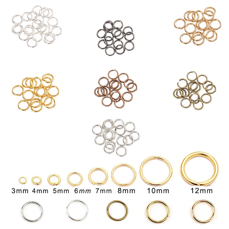 Металлические кольца-коннекторы для бижутерии разъемы аксессуары поделок 200