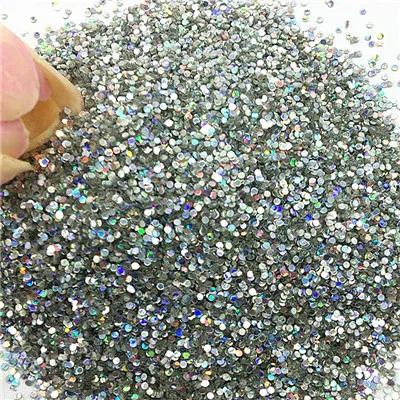 laser silver 1 мм, 2 мм, Блестящие Блестки, плоские круглые точки, блестки, искусство маникюра, декор для свадьбы, конфетти, аксессуары для рукоделия, 10 г - Цвет: laser silver