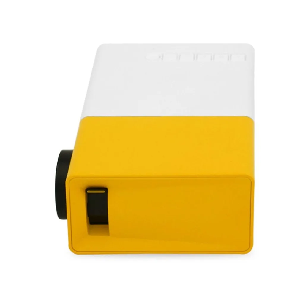 YG300 Professional Mini Projector Full HD1080P Home Theater LED LCD Video Media Player Yellow & White | Компьютеры и офис