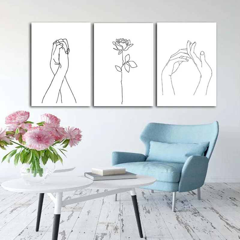 Минималистичная современная абстрактная Настенная картина Сексуальное Женское