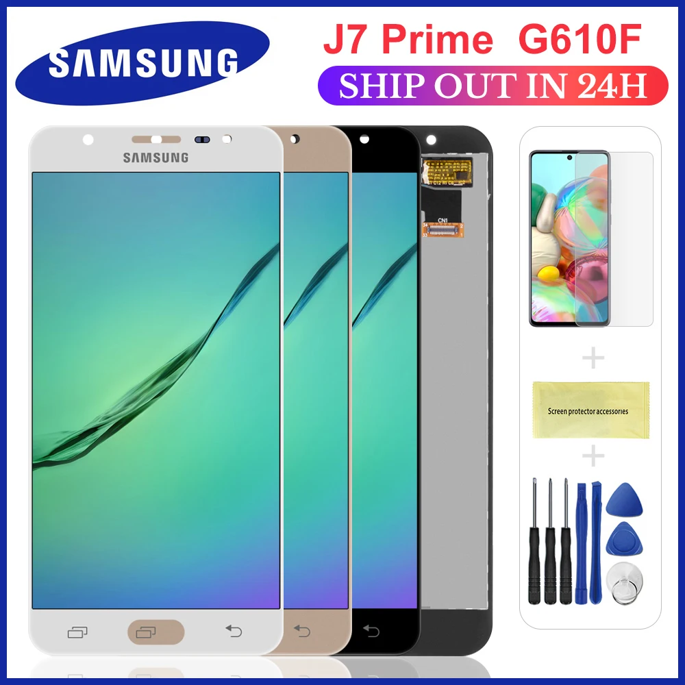 ЖК экран 5 дюйма j7 prime g610f для Samsung Galaxy J7 Prime G610 G610F G610M сменный дигитайзер сенсорного