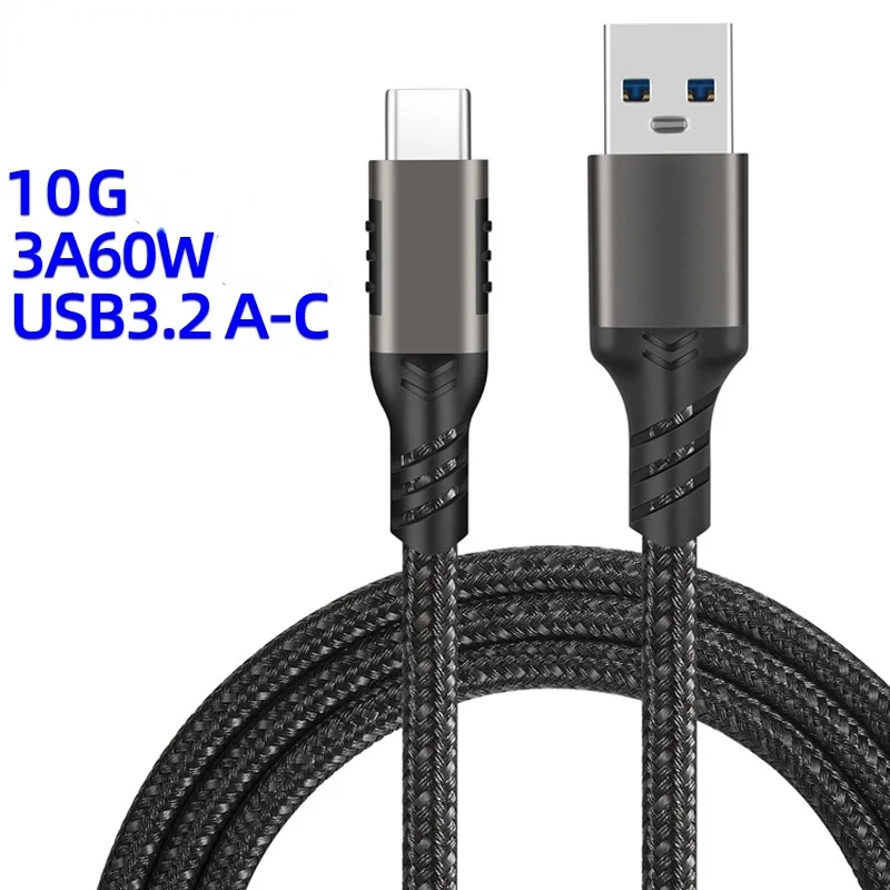 Кабель USB Type C 10G для Huawei Samsung 3A быстрая зарядка 3 0 провод быстрой зарядки Xiaomi 10 Pro