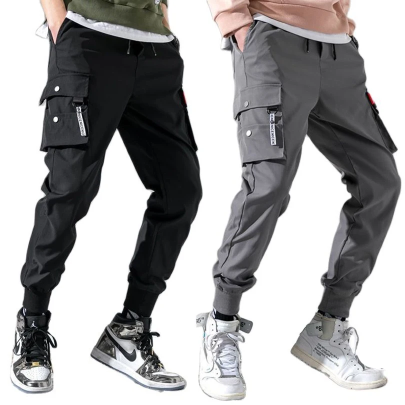 

2021Summer Thin Tactical Sports Pants For Men Streetwear Boys Jogging Pants Cargo Men's Jogging Relaxed