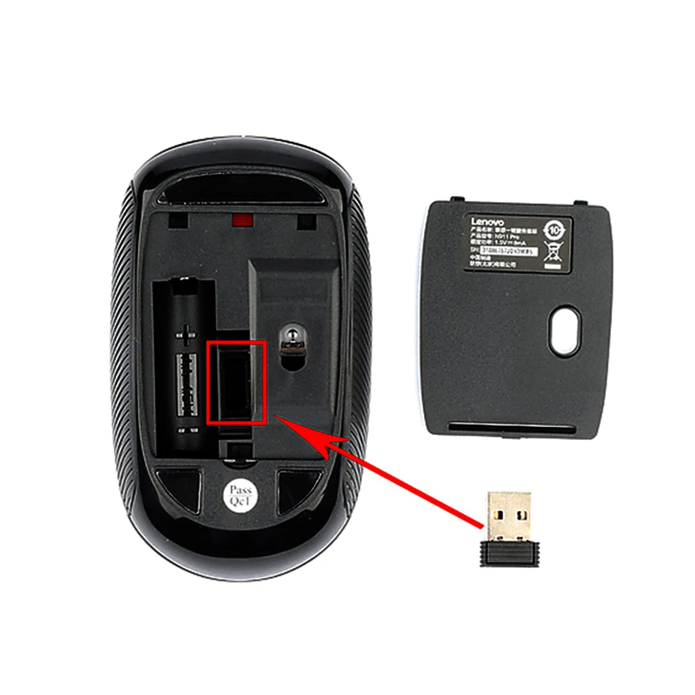 Lenovo N911 Pro 2 4G беспроводная мышь 1000 точек/дюйм нажатием одной кнопки сервис