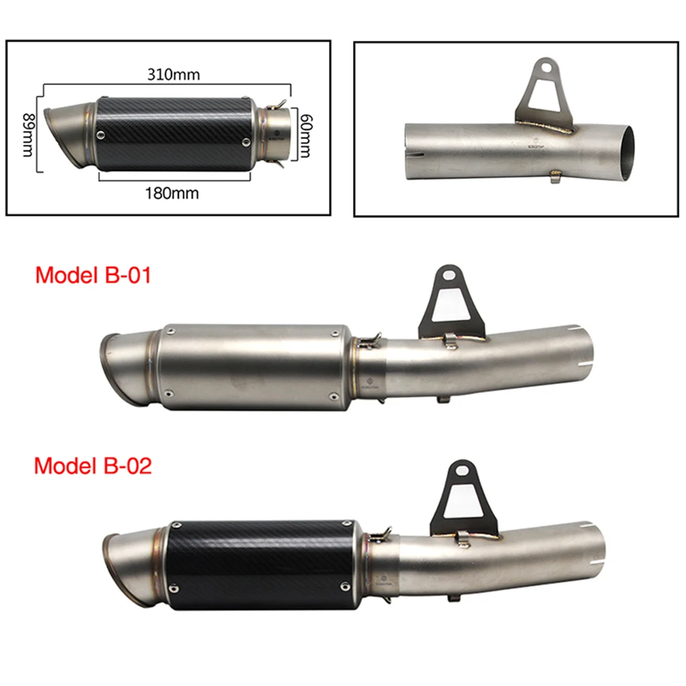 Выхлопной глушитель ALconstar Racing для мотоцикла 61 мм средняя труба S1000RR 2010 2014 с