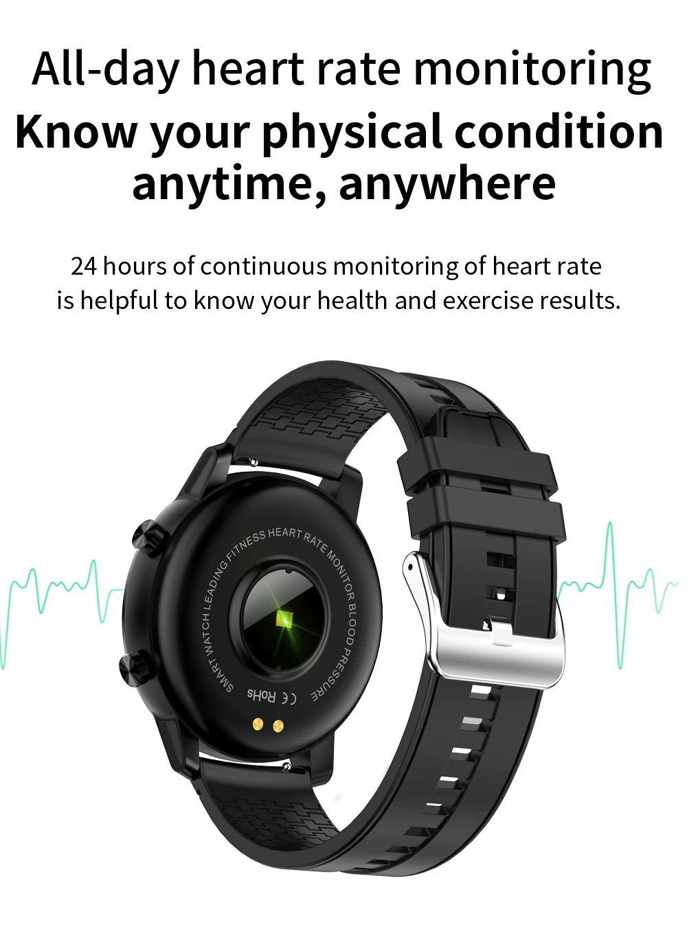 Новинка смарт-часы S30 IP68 водонепроницаемый спортивный фитнес-трекер монитор