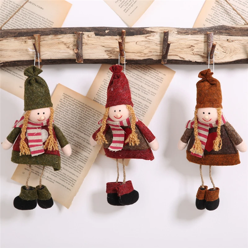 Новогодние и рождественские украшения для девочек подвесные ножки маленькие