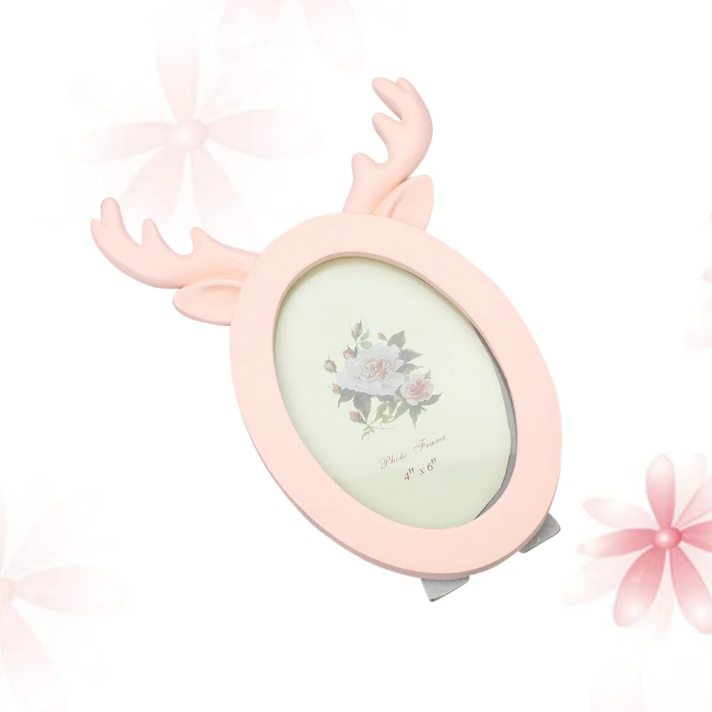 С изображением оленьих рогов и рамка из смолы для картины очаровательны корейский стиль фото держатель