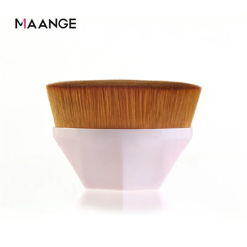 Pink MAANGE 1 шт. кисть для основы Порошковая Косметика Кисть, косметические инструменты набор высокого качества портативная Кисть для макияжа - Handle Color: Pink
