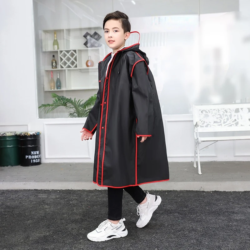 

Children's Raincoat Kids Students Long-Sleeved Poncho Rain Gear