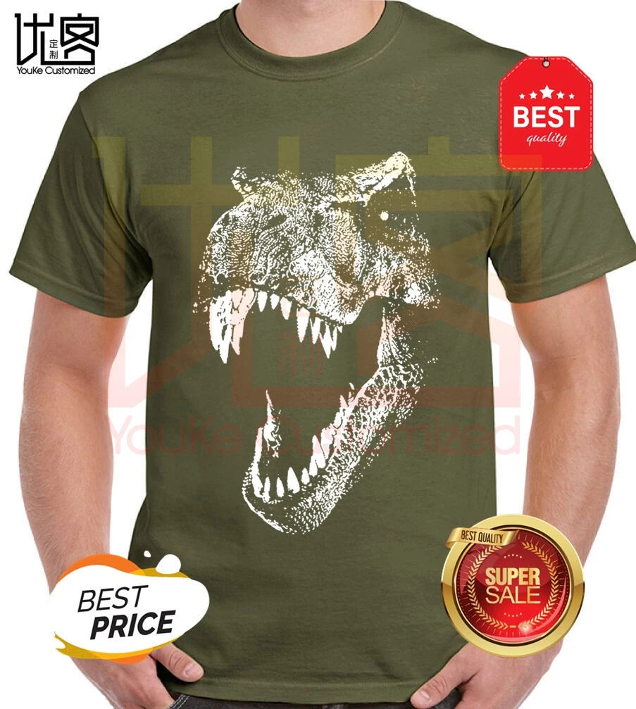 Jurassic Park T Shirts 2020 Awesome Dinosaur Design Shirt For Men Cotton Homme Tee Camiseta |