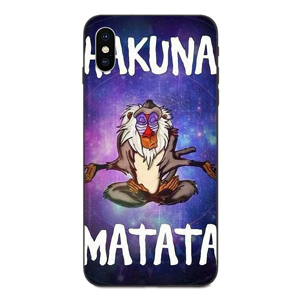 For Apple iPhone 4 4S 5 5S SE 6 6S 7 8 Plus X XS Max XR Soft TPU Case Coque Cover New Arrival Hakuna Matata | Мобильные телефоны и