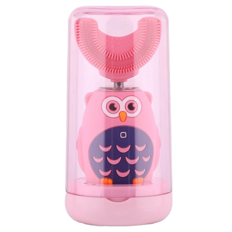 

Kids Electric Ultrasonic Toothbrush U Type USB Silicone Automatic Teeth Cleaner
