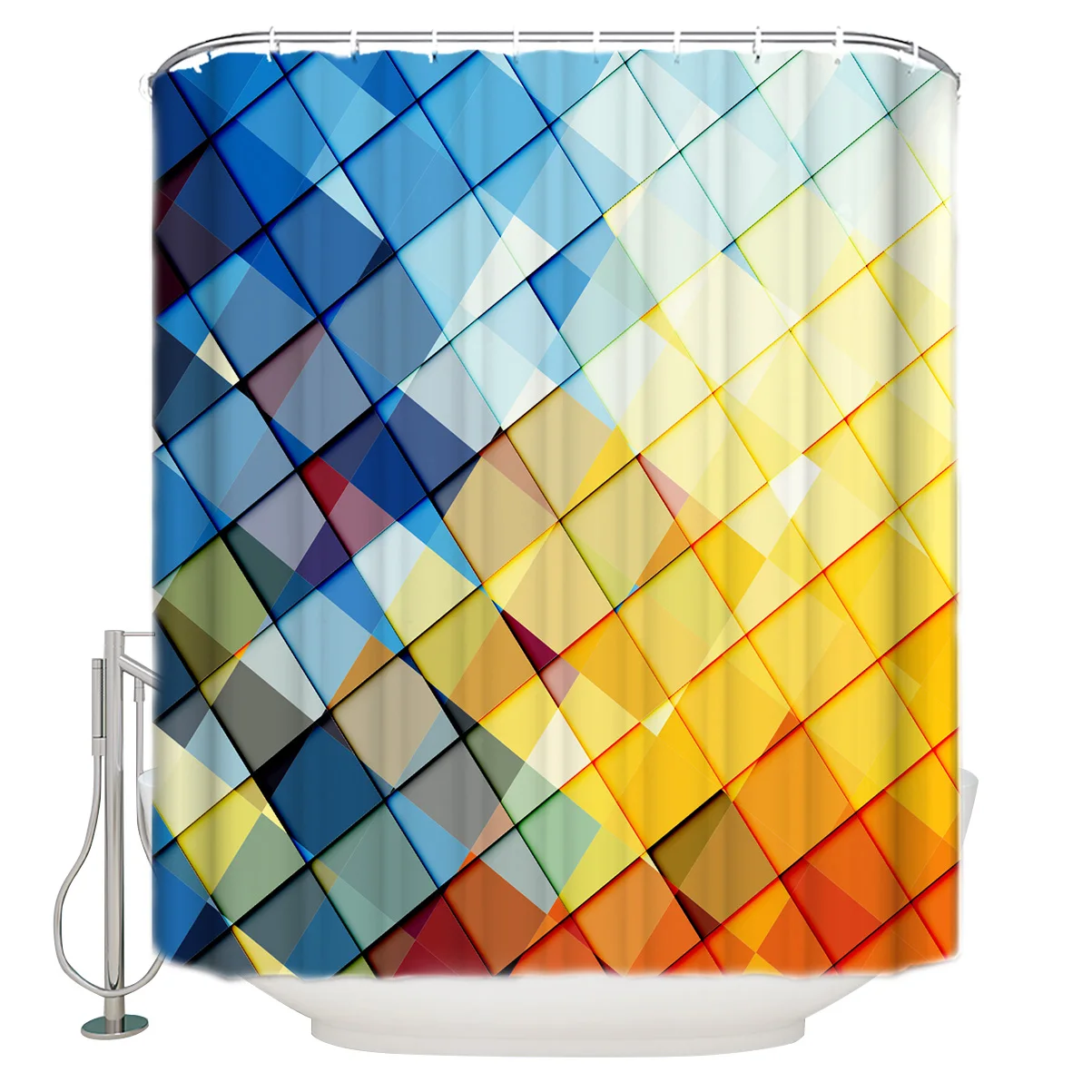 Разноцветные градиентные занавески для душа водонепроницаемая занавеска ванной