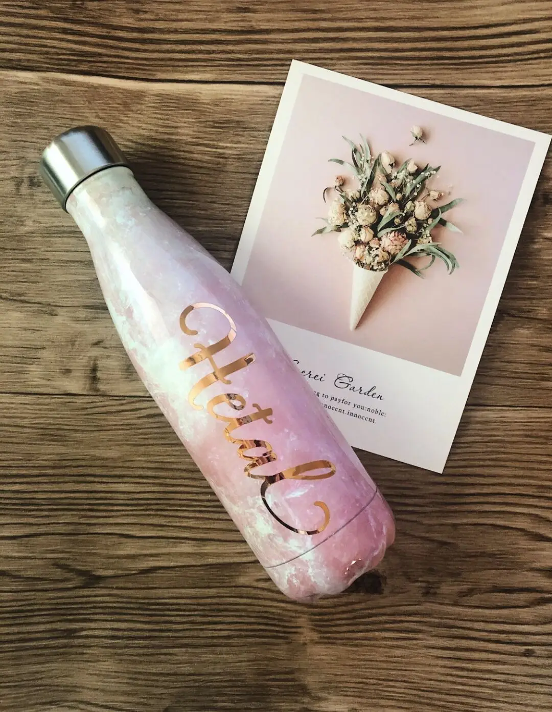 

Personalized Name Thermal Water Bottle Personalized Water Bottle 500ml Insulated Tumbler Bridesmaid Proposal