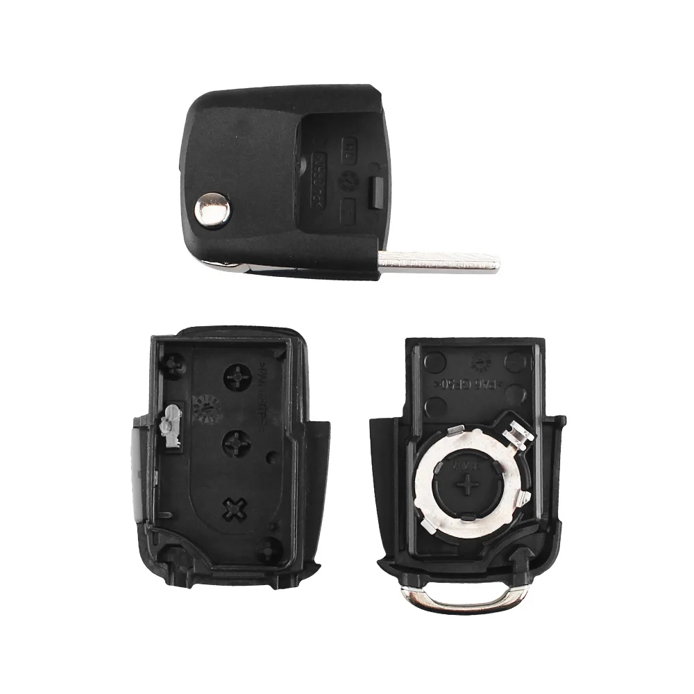 KEYYOU 3+ 1 Panic 4 Buttons Flip Remote Key Shell Fob Case fit for VOLKSWAGEN VW Touareg Switchblade Car | Автомобили и мотоциклы