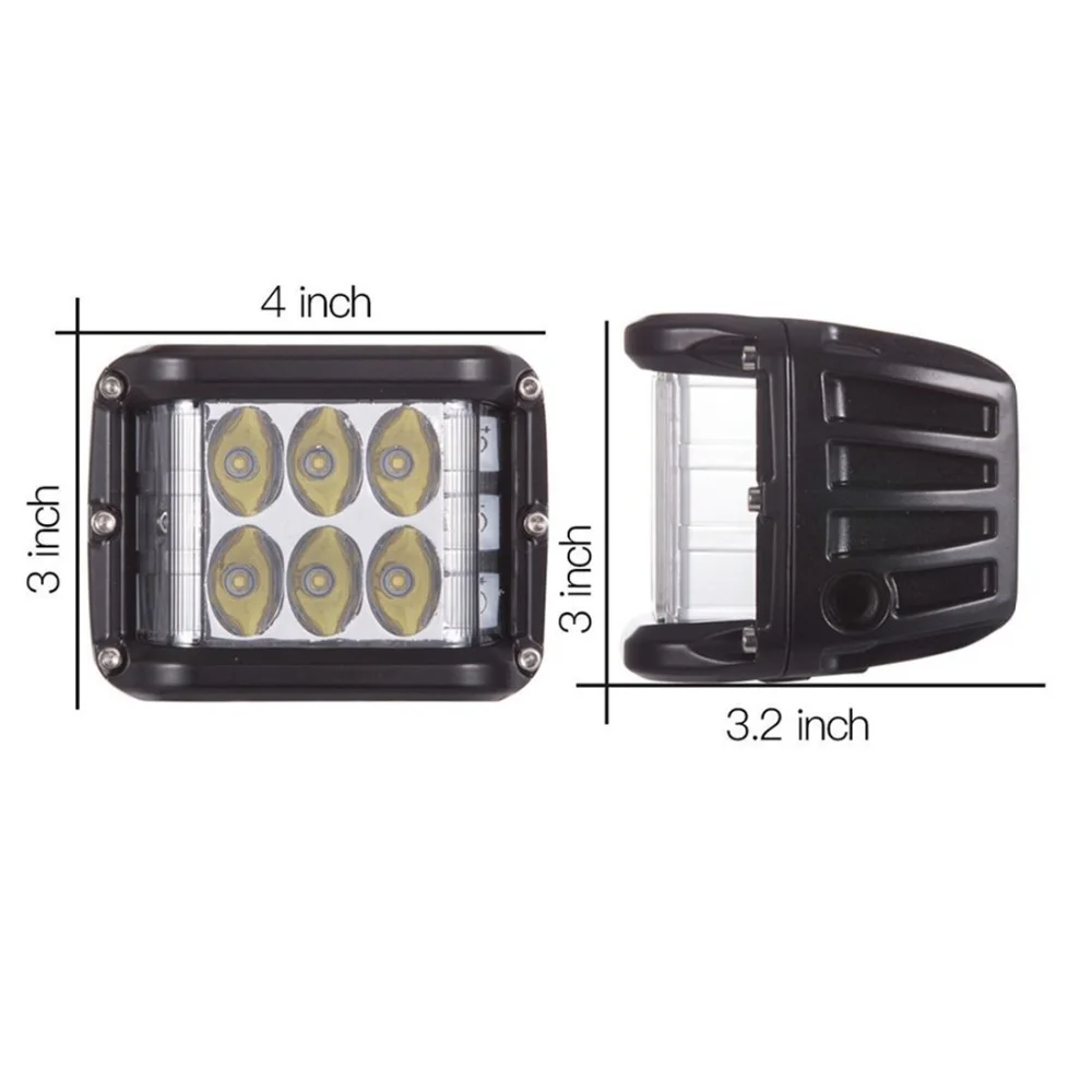 Из 2 предметов 45 Вт привело стручки двойственно сбоку шутер 3 &quotLed Кубики