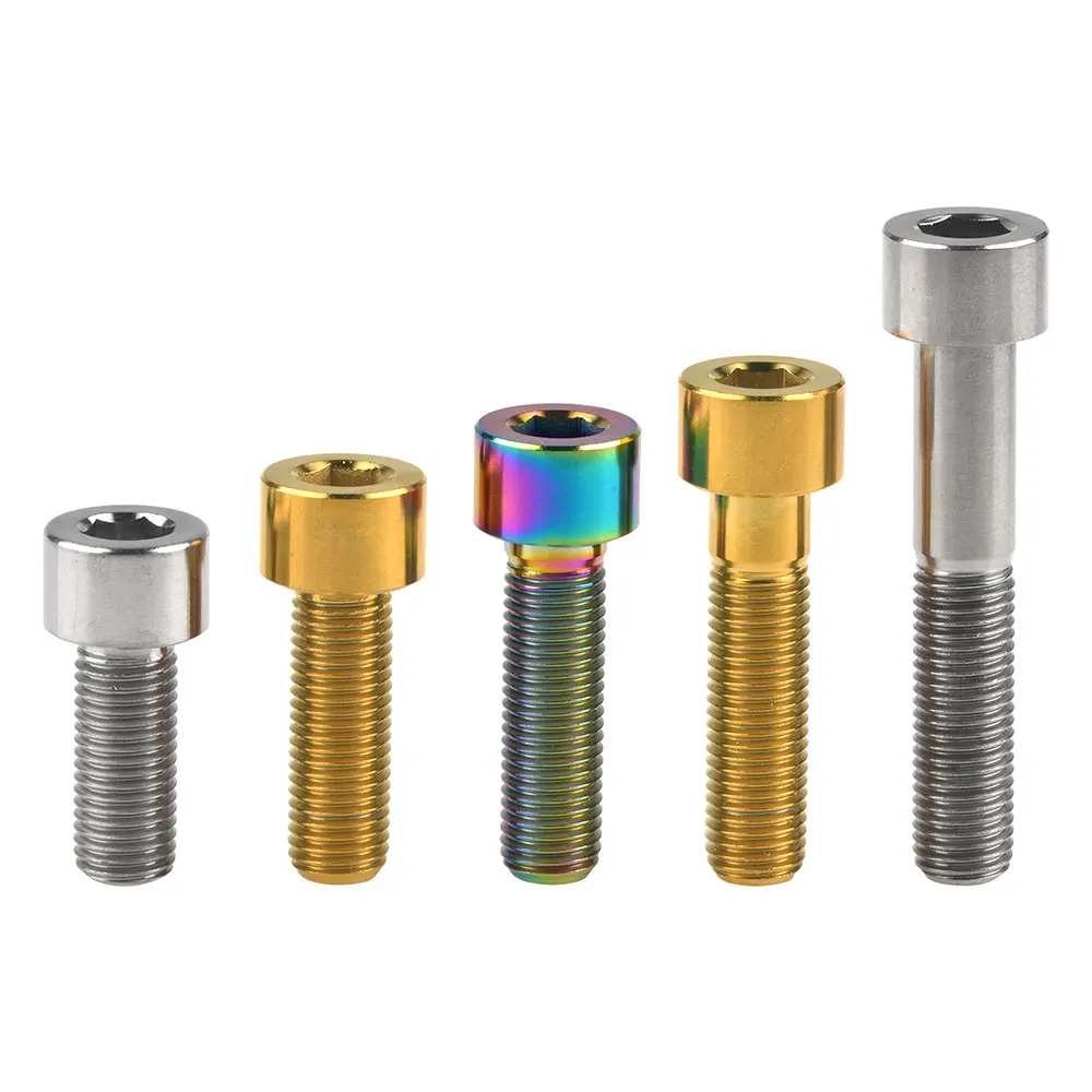 XingXi Титан болт M10x 20 25 30 35 40 45 50 55 60 мм Pitch1.25mm 1 5 Колонка головы Ti Винт для велосипеда