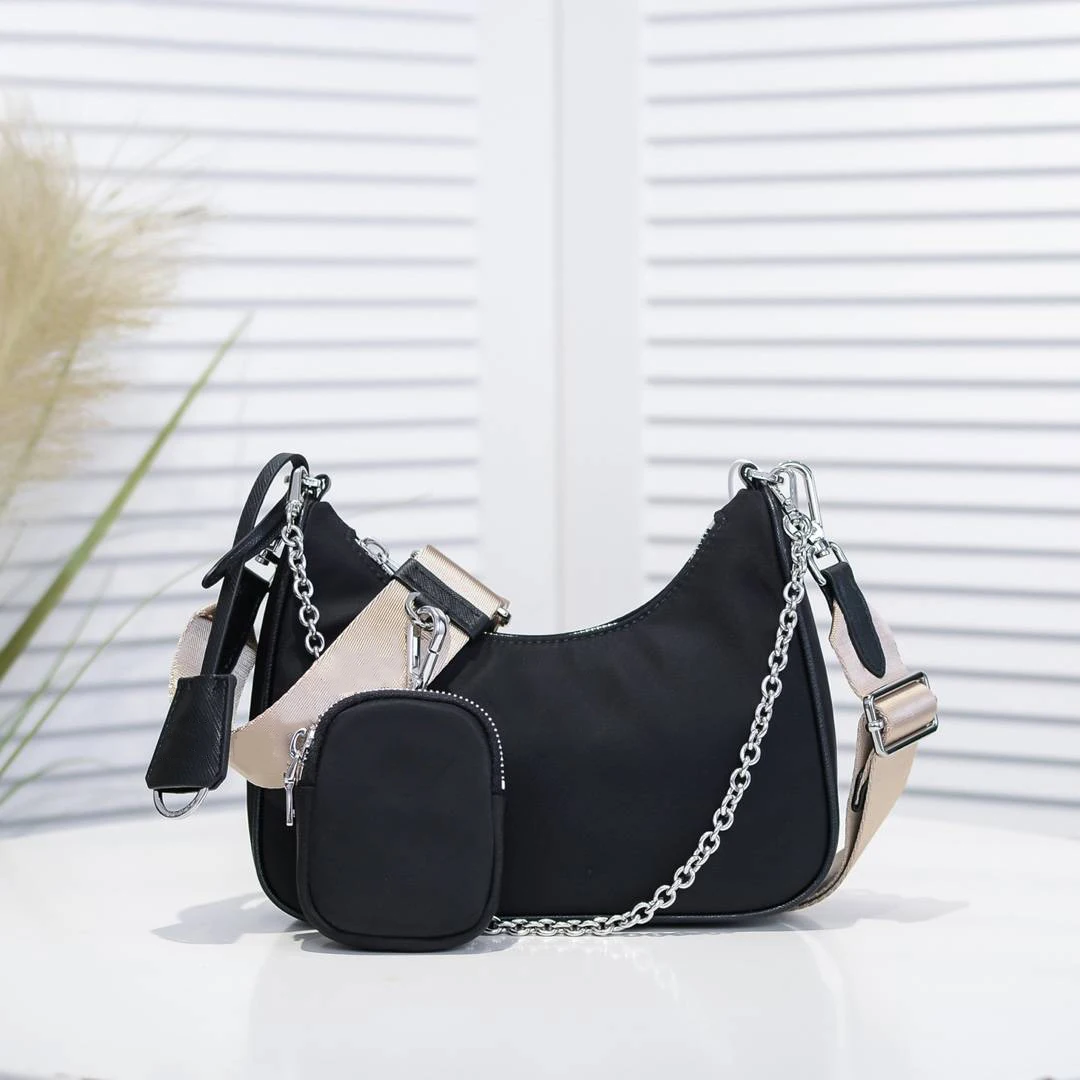 

Branded Women's Shoulder Bags 2020 Nylon Quality with card wallet messenger bag Shoulder Purses And Handbag Women Clutch Bags La