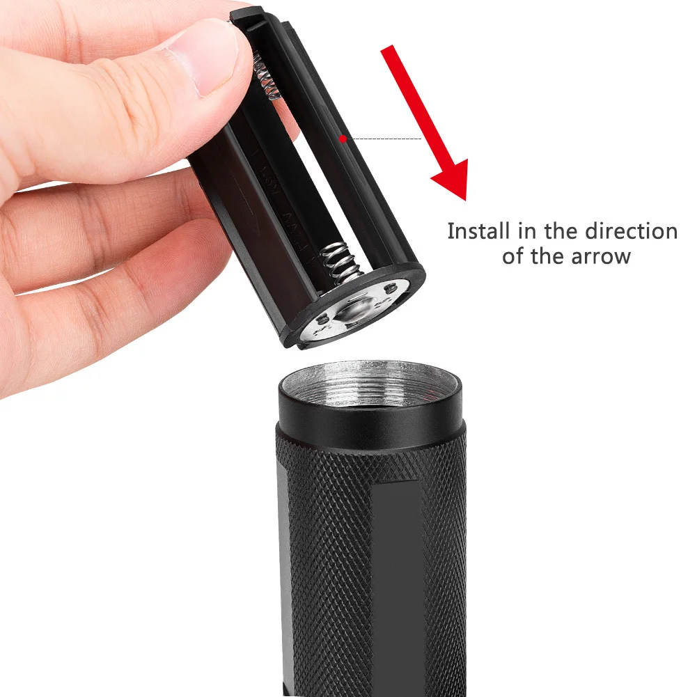 УФ светильник для вспышки 100LED 51LED 395 нм Zoom черный ультра фонарь ручной работы