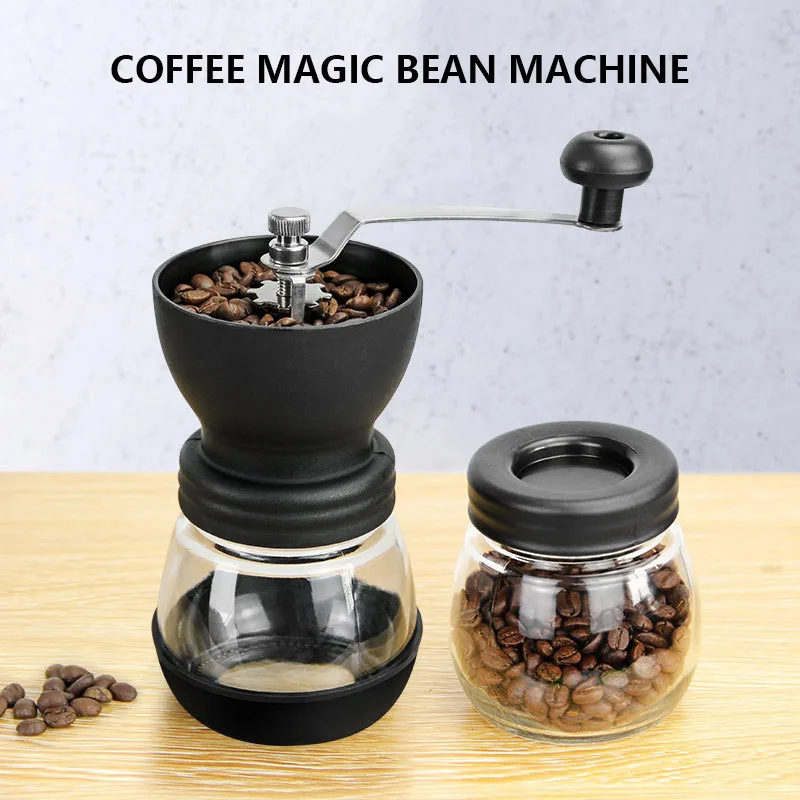 

Washed Hand-Cranked Coffee Grinder Grinder Coffee Grinder Manual Coffee Grinder Send Sealed Jar