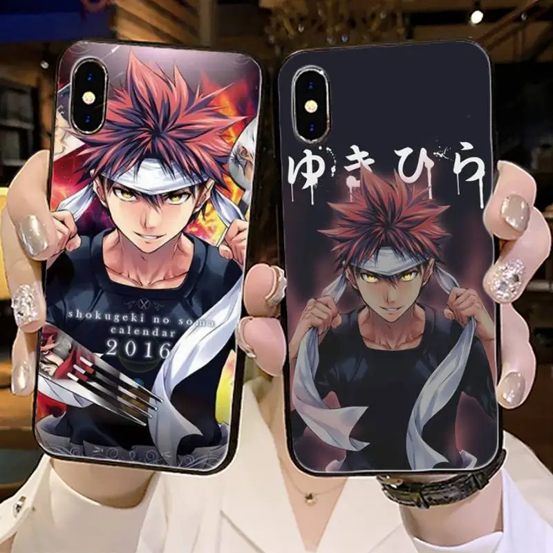 

Food Wars Shokugeki No Soma anime Phone Case For iphone 12 11 13 7 8 6 s plus x xs xr pro max mini