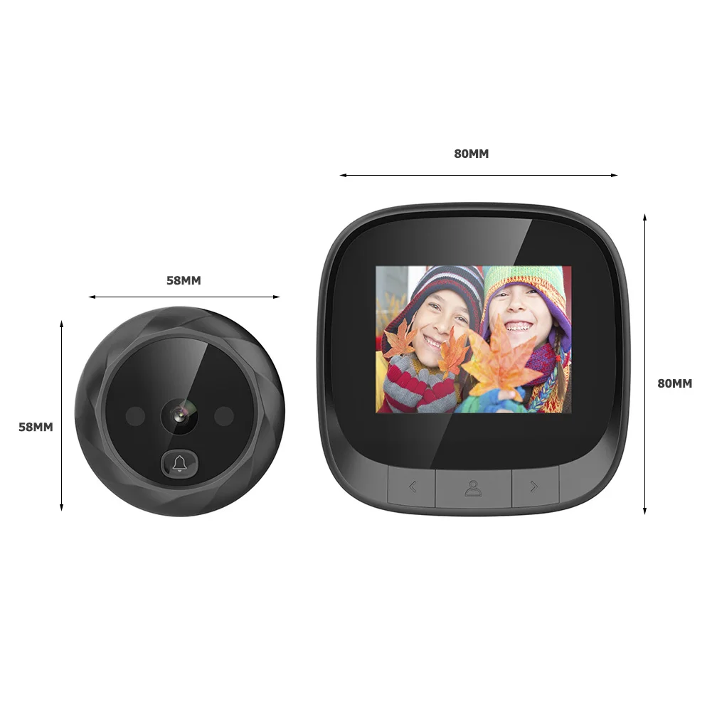 Дверной глазок с датчиком движения камера дверной звонок экраном 2 4 дюйма