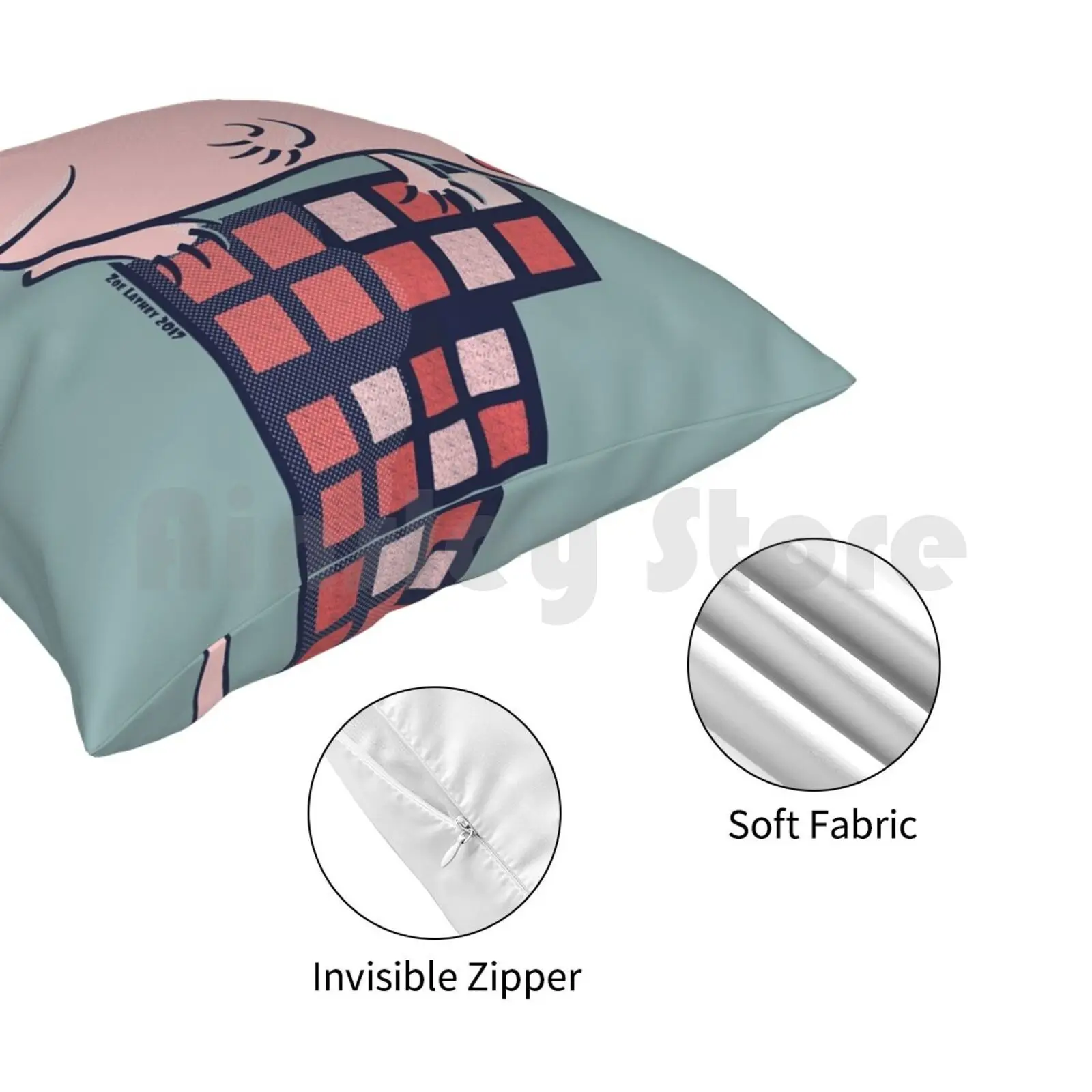 Детская мягкая подушка для Кротов крыс