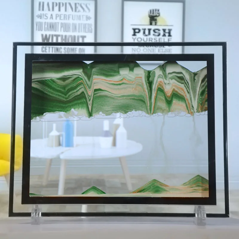 Движущаяся Песочная картина зыбучий песок 10 дюймов ремесла песочные часы рамка