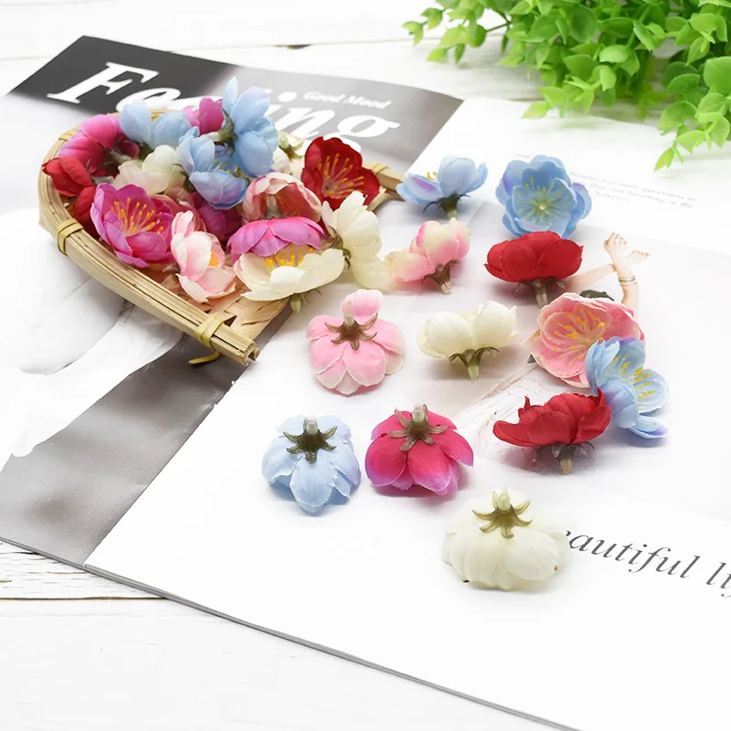 

30 Pcs Mini Cherry Plum Blossom /artificial Flower/silk Flowers Arrangements/wedding Decorations/diy/decorative Flowers Wreaths
