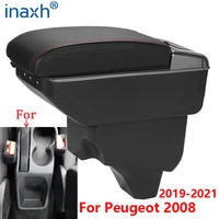 for peugeot 2008 armrest for peugeot 208 car armrest box 2019 2020 2021 retrofit parts interior details storage box accessories