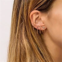 s925 sterling silver single tassel earrings european and american fashion women simple and diverse diamond tassel earrings