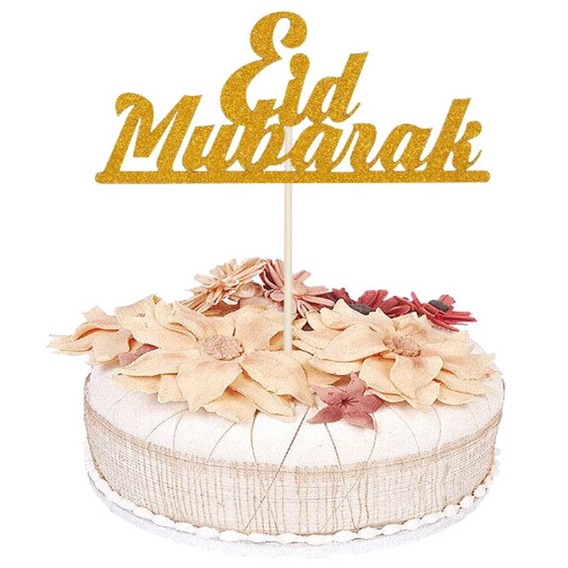 Украшения для тортов украшения торта Eid Mubarak топпер Ramadan ислам праздничные