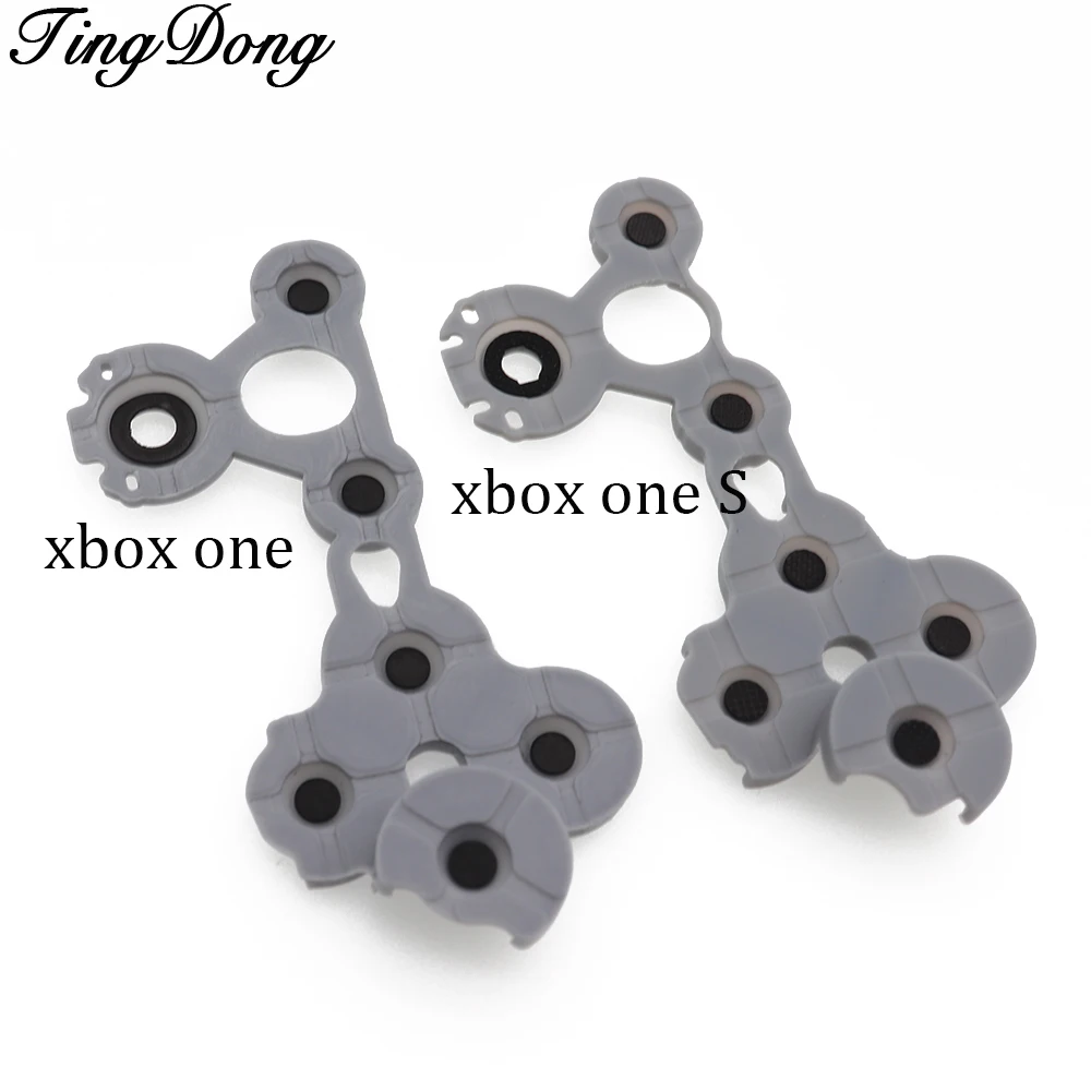 3 шт. серый кремниевый проводящий резиновый кнопка для Xbox One S контроллер D Pad |