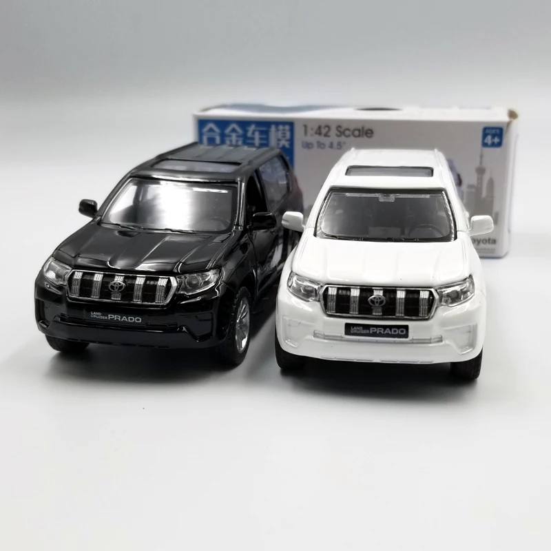 Caipo 1:42 Масштаб Toyota Prado SUV литая металлическая модель автомобиля для сбора и подарка и украшения