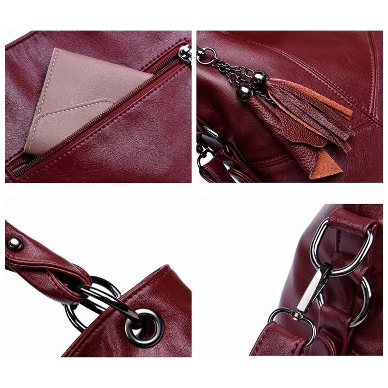 Большая Повседневная Сумка-тоут женская 2020 сумка большая мягкая кожаная через