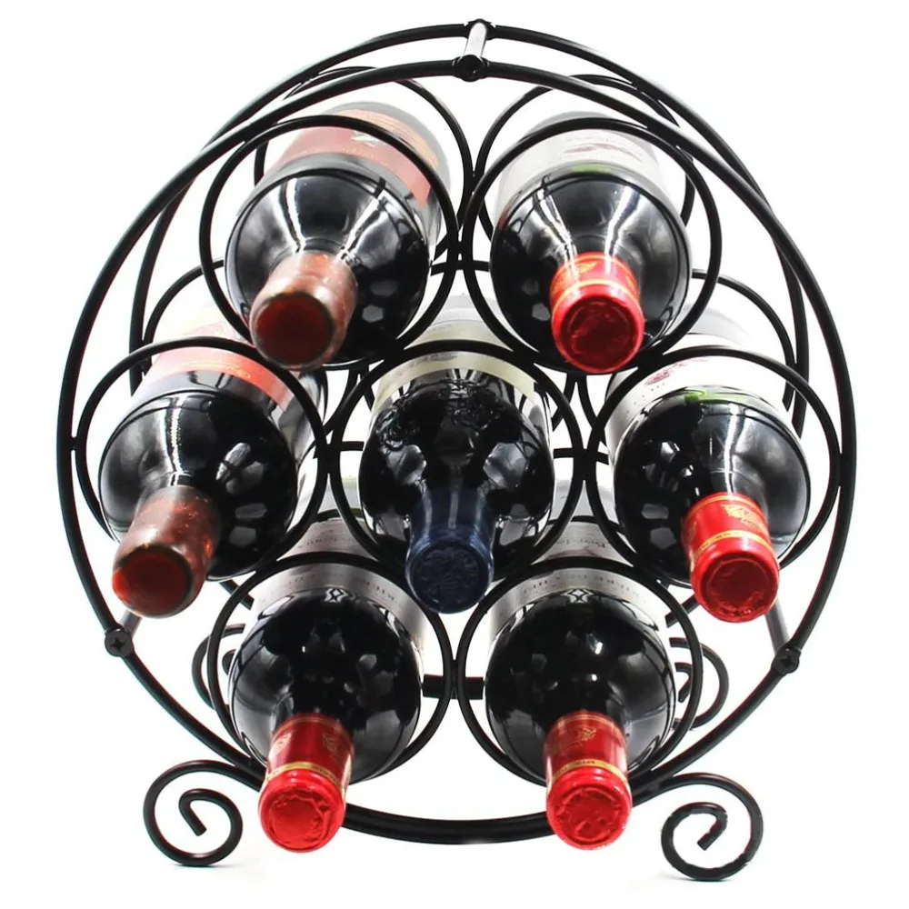 

1pc Iron Art Red Rack Holder Red Display Stand for Home (Black)