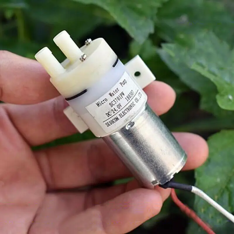 DC 24V Микро Мини бесшумный 370 мембранный самовсасывающий вакуумный насос водяной
